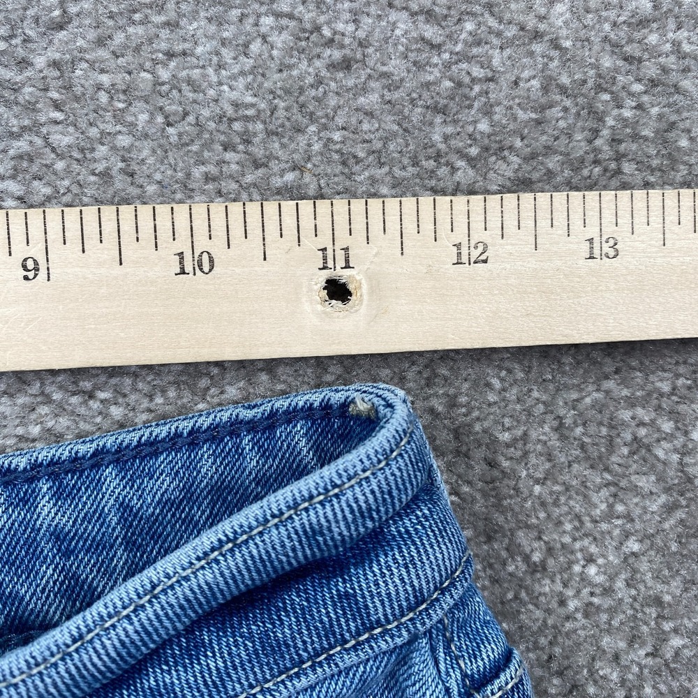 Hollister Ultra High Rise Patches Distressed Mom‎ Jeans Women's Size 0R Blue - Picture 8 of 12